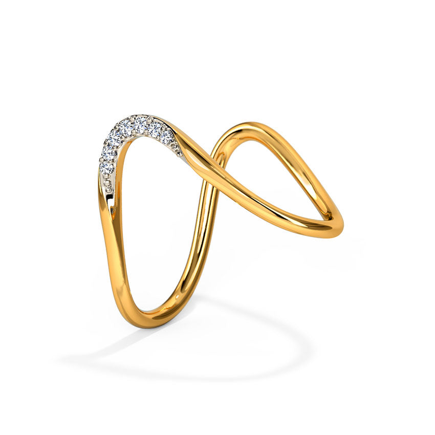 Glowy Diamond Vanki Ring