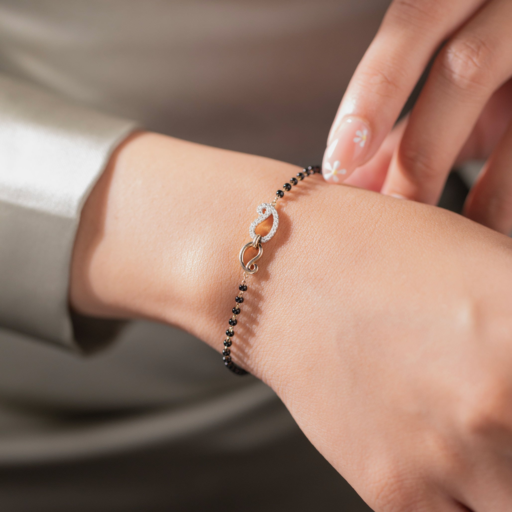 Ishani Diamond Mangalsutra Bracelet