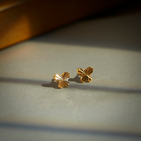 Flutter Beam Kids' Gold Earrings