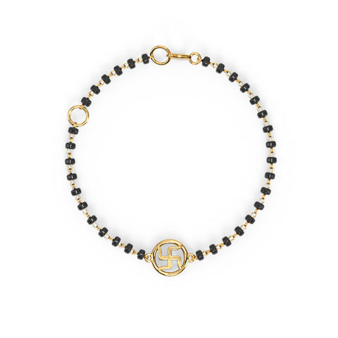 Swastik Baby Nazaria Gold Bracelet