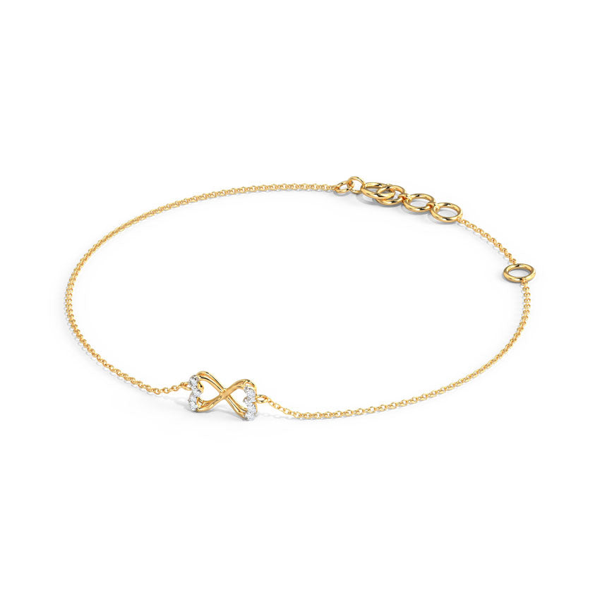 Twain Heart Diamond Bracelet