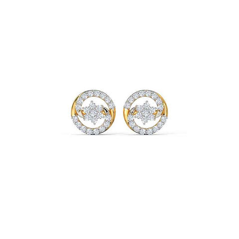 Cheer Cluster Diamond Stud Earrings