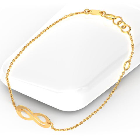 Infinity Bar Gold Bracelet