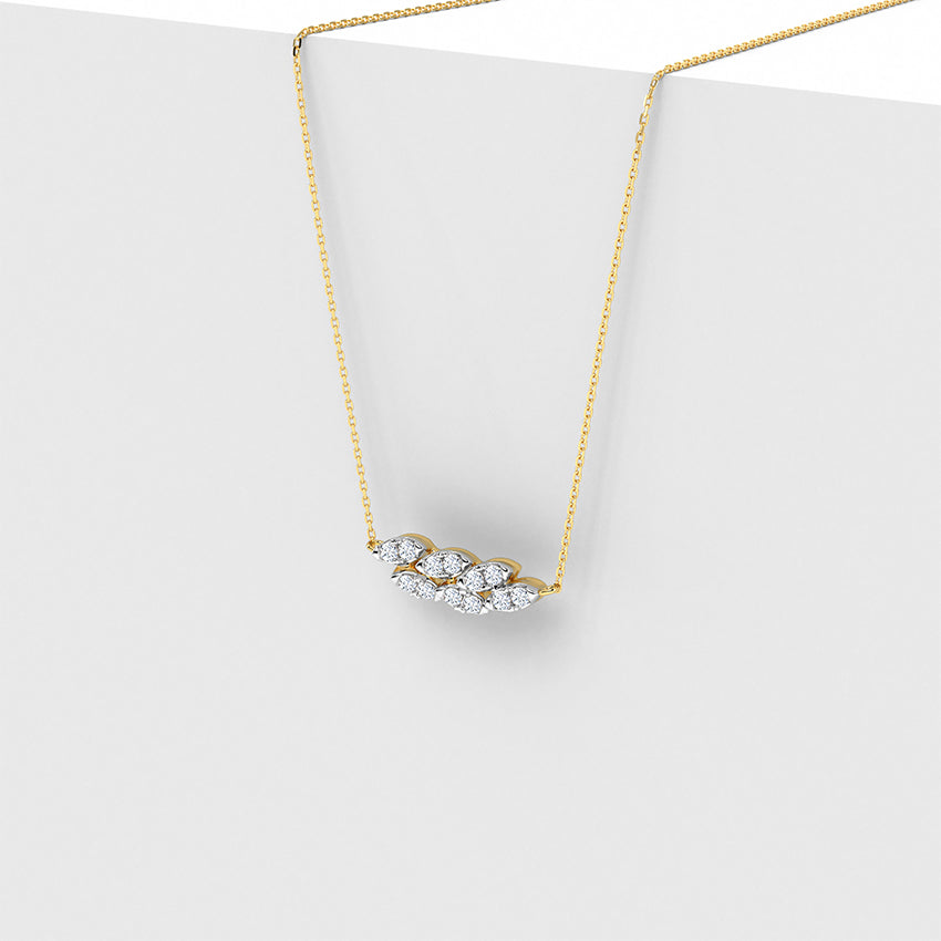 Petals Cluster Diamond Necklace