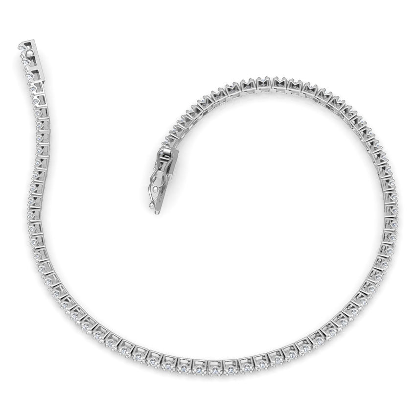 Radiant Tennis Diamond Bracelet