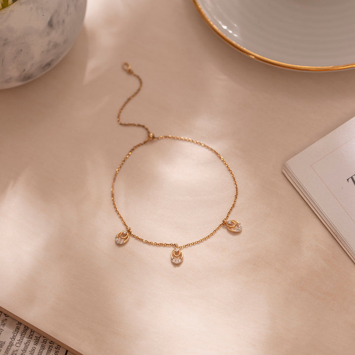 Ovate Adjustable Diamond Bracelet