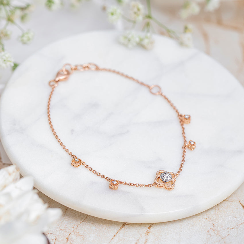 Flaviana Clover Diamond Bracelet