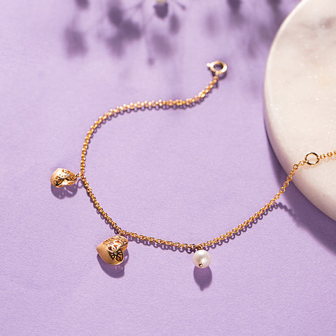 Evans Cutout Pearl Bracelet