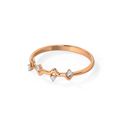 Classic Geometric Diamond Band