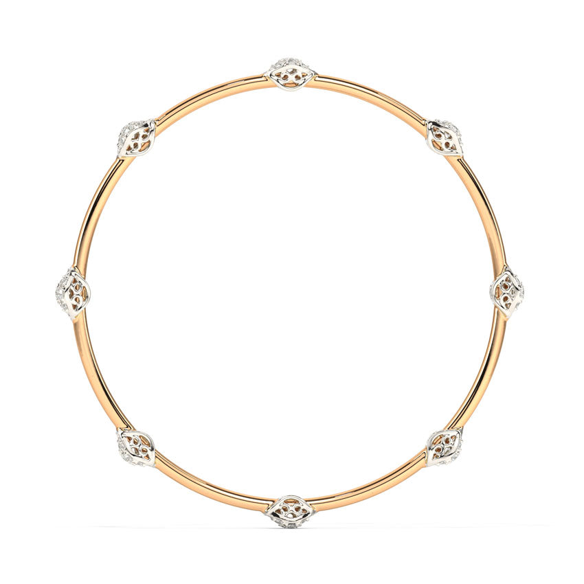 Glamorous Ornate Diamond Bangle