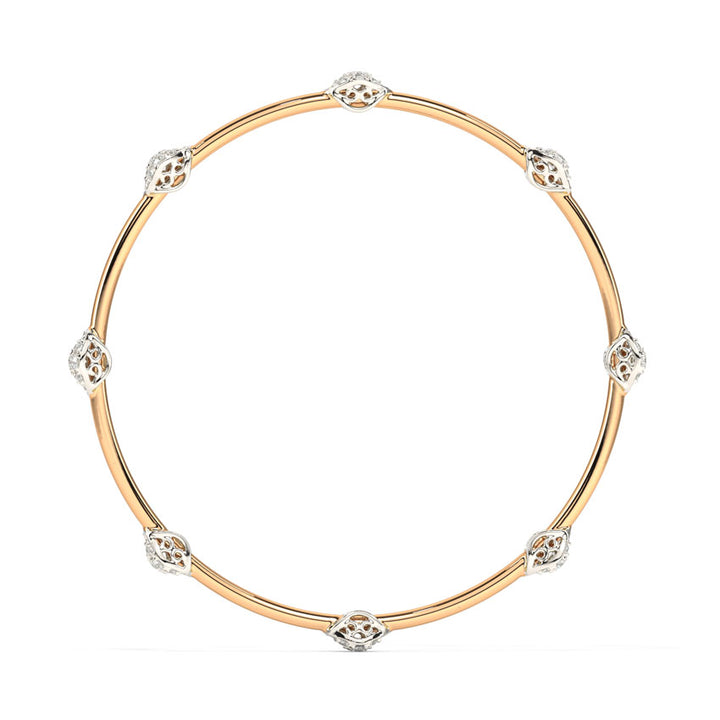 Glamorous Ornate Diamond Bangle