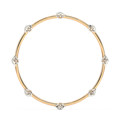 Glamorous Ornate Diamond Bangle