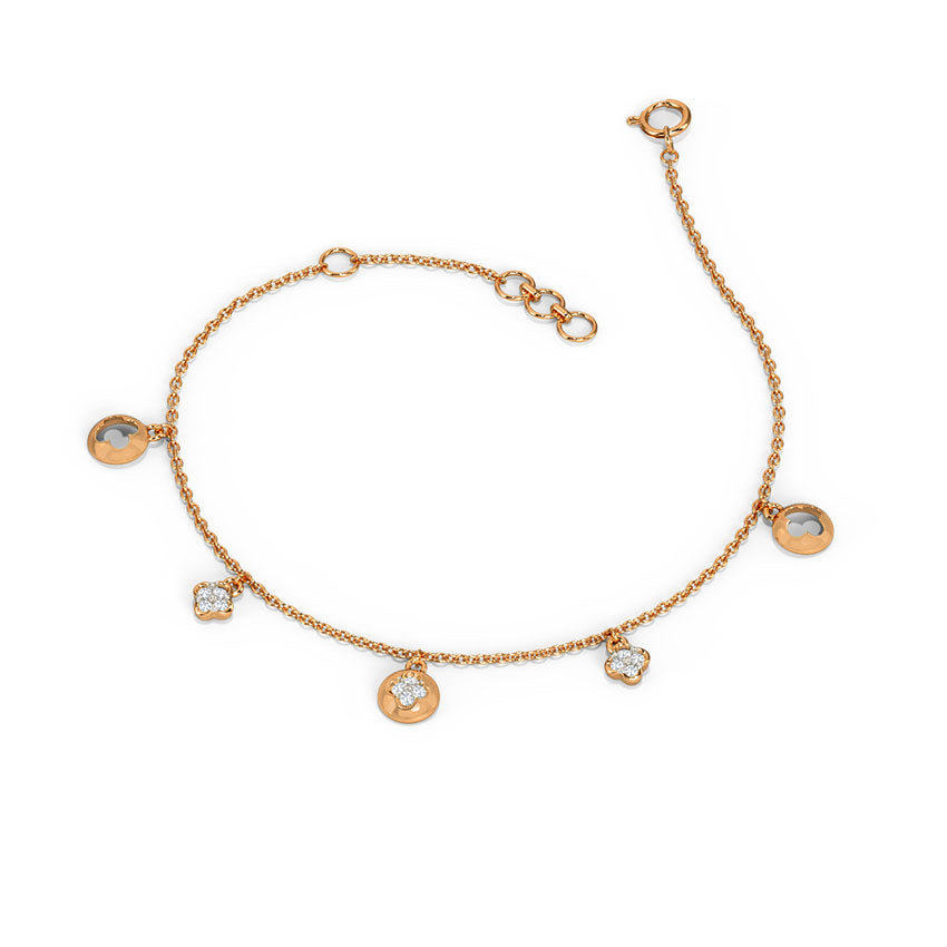 Bloom Charm Diamond Bracelet