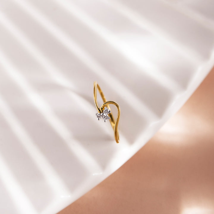 Tri Stone Diamond Ring