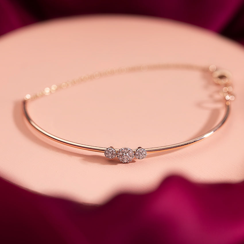 Triad Sparkle Diamond Bracelet