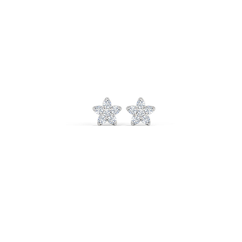 Tiny Bloom Kids' Diamond Earrings