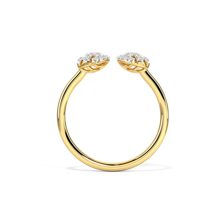 Duo Flare Diamond Ring