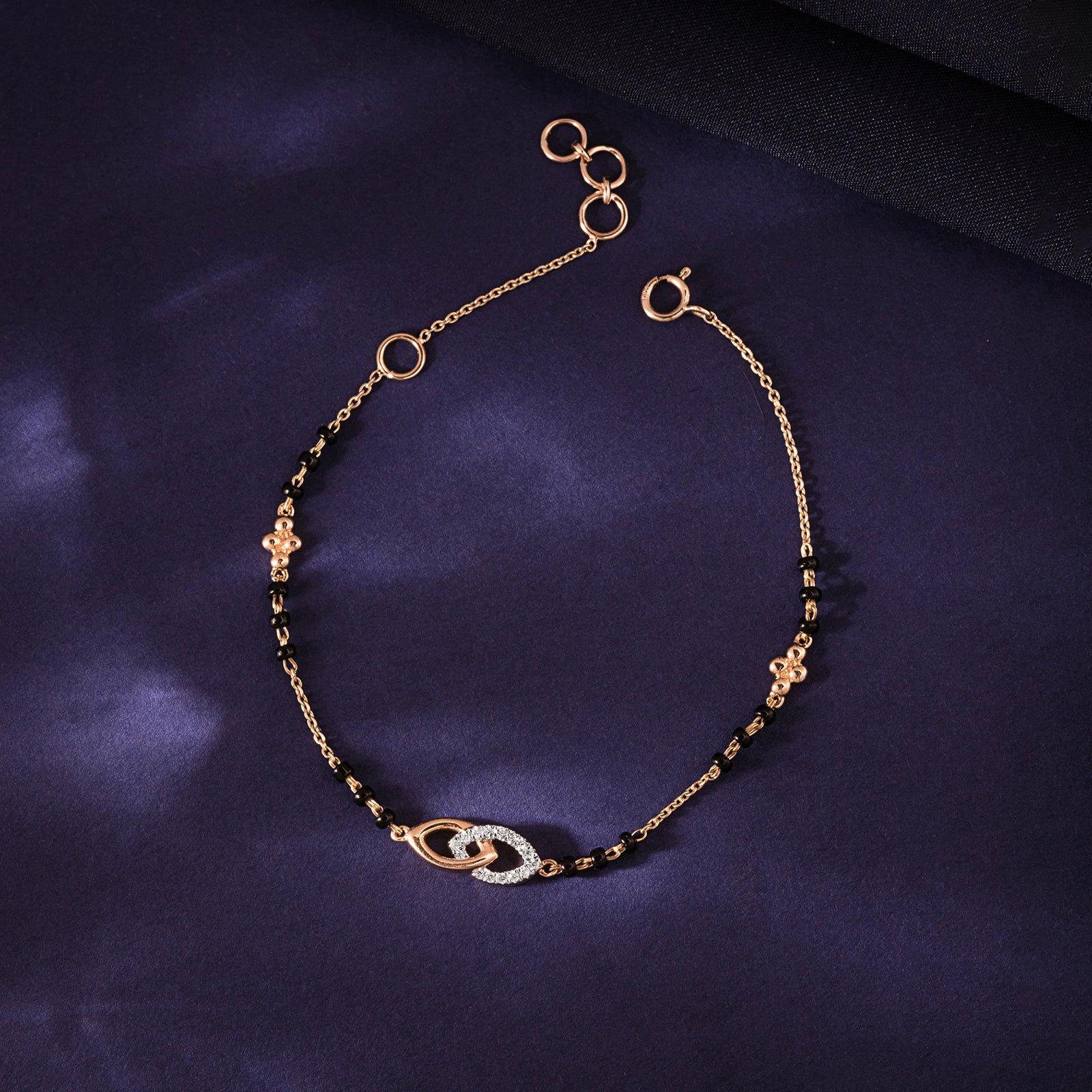 Amoli Diamond Mangalsutra Bracelet