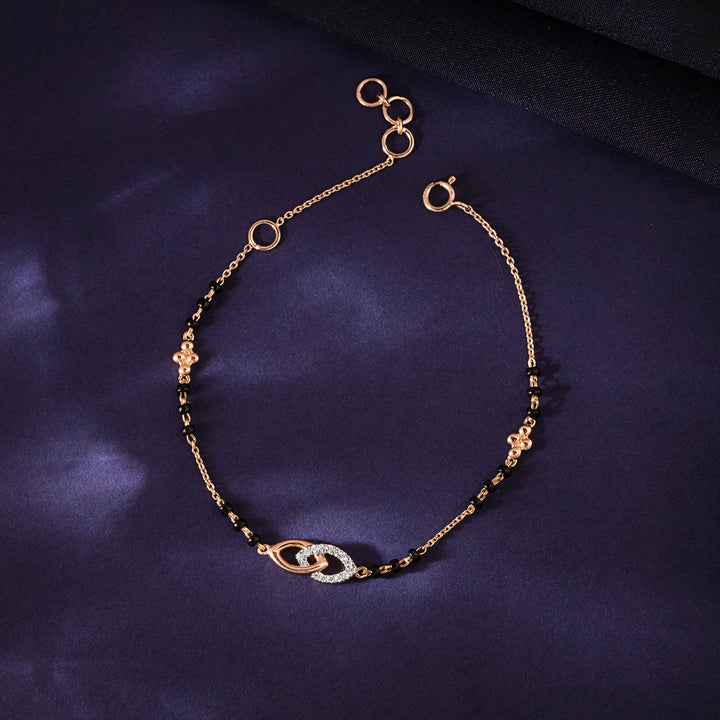 Amoli Diamond Mangalsutra Bracelet