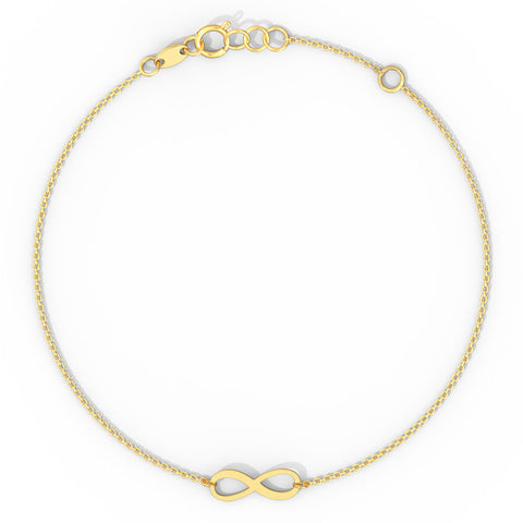 Minimalistic Infinity Gold Bracelet
