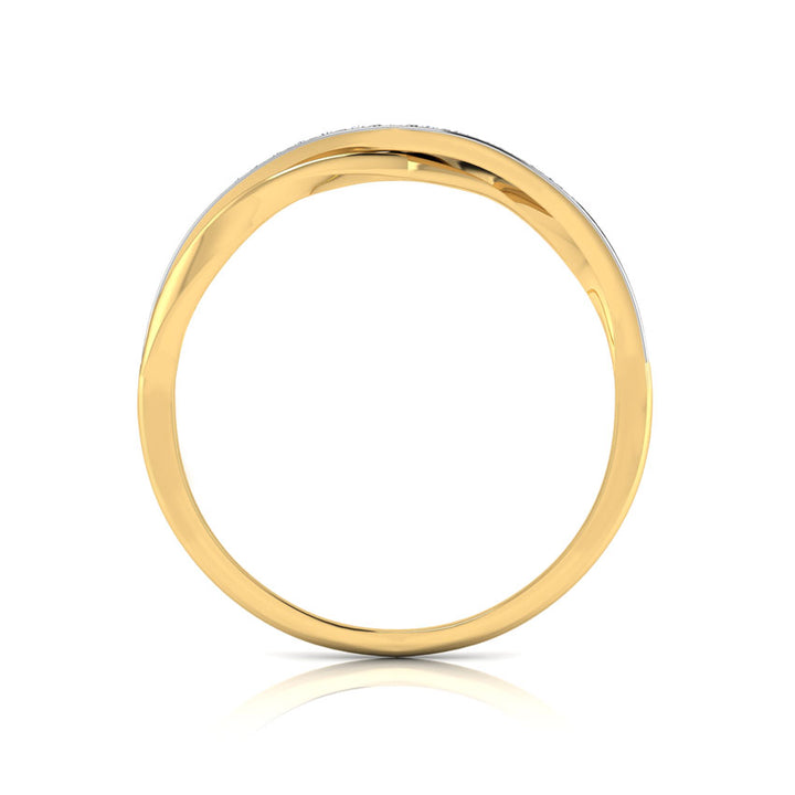 Beryl Overlapping Diamond Ring