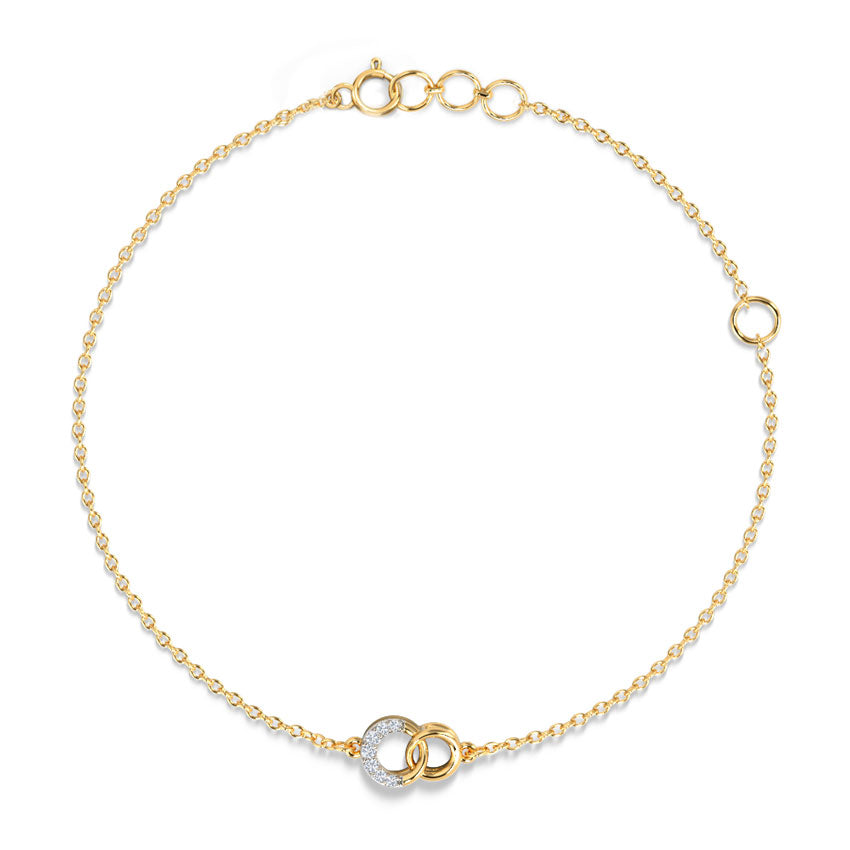 Eternally Linked Diamond Chain Bracelet