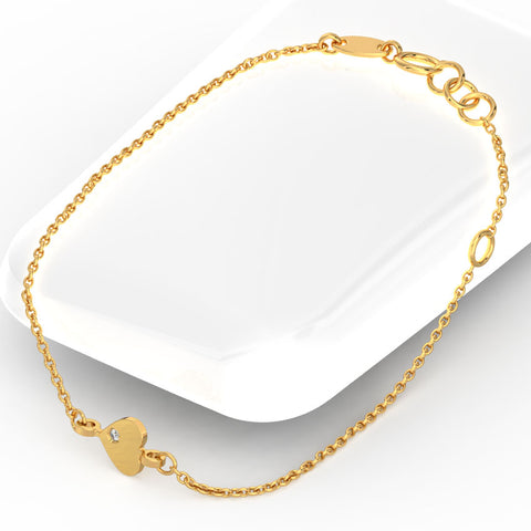 Classic Heart Gemstone Bracelet
