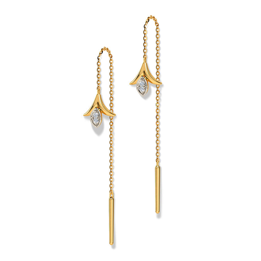 Scarlett Florid Diamond Sui Dhaga Earrings
