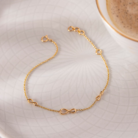 Infinity Multiwear Gold Bracelet