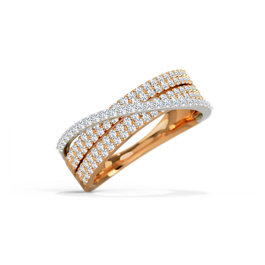 Trio Overlap Diamond Band