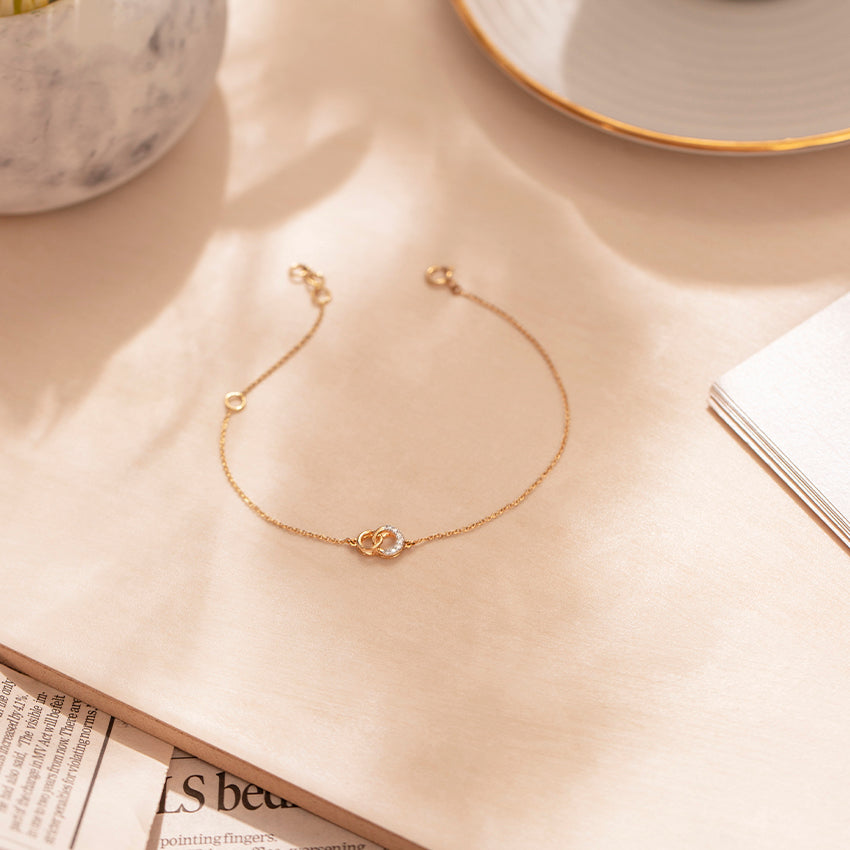 Eternally Linked Diamond Chain Bracelet