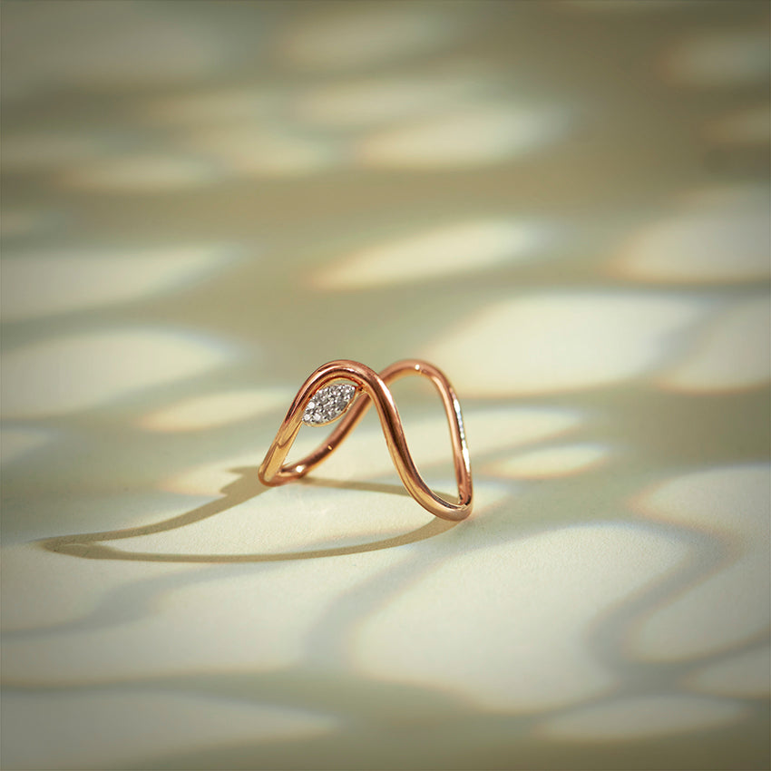 Flowery Diamond Vanki Ring