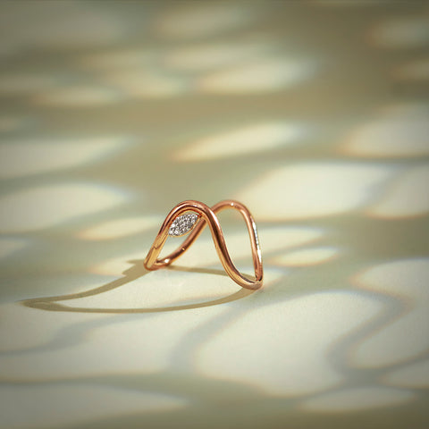 Flowery Diamond Vanki Ring