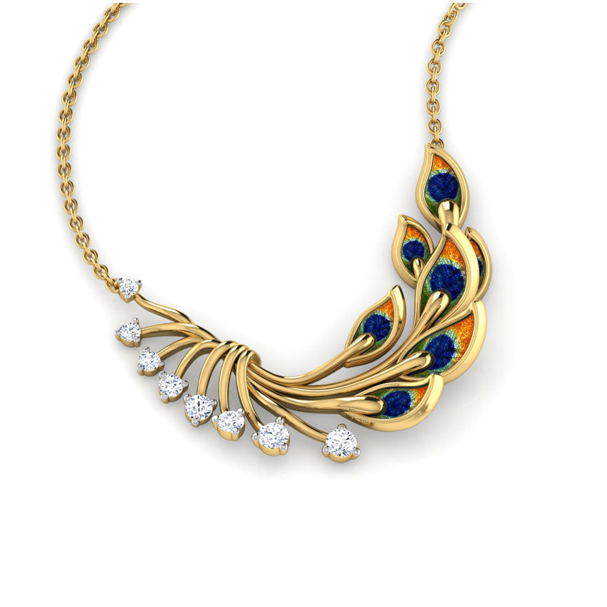 Royalty Peacock Diamond Necklace