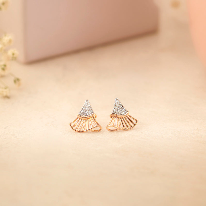 Blissful Diamond Stud Earrings