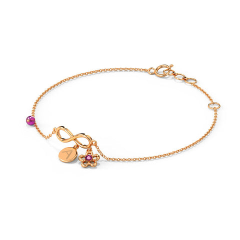 Infinitely Yours Personalised Gemstone Bracelet