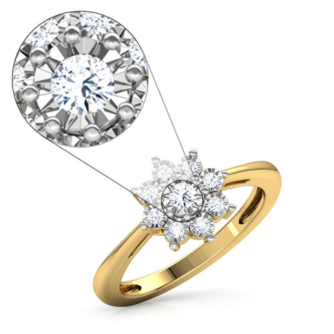 Bunch Miracle Plate Diamond Ring