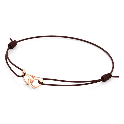 Entwined Heart Gold Bracelet