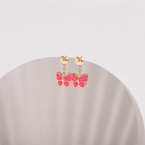 Butterfly Flutter Kids Gold Stud Earrings