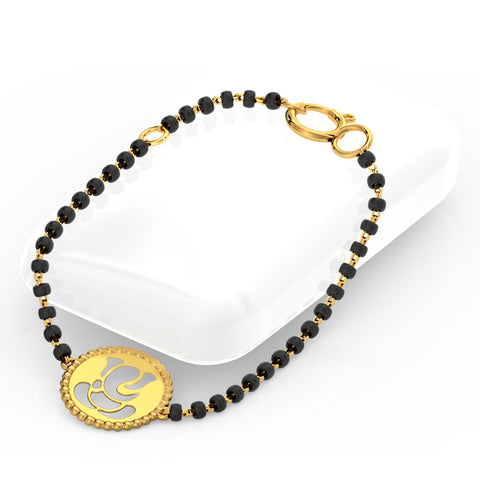 Ganesha Baby Nazaria Gold Bracelet Set of 2