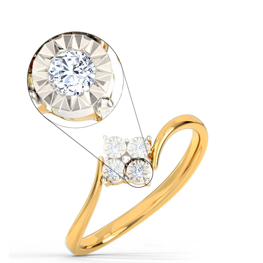 Quad Miracle Plate Diamond Ring