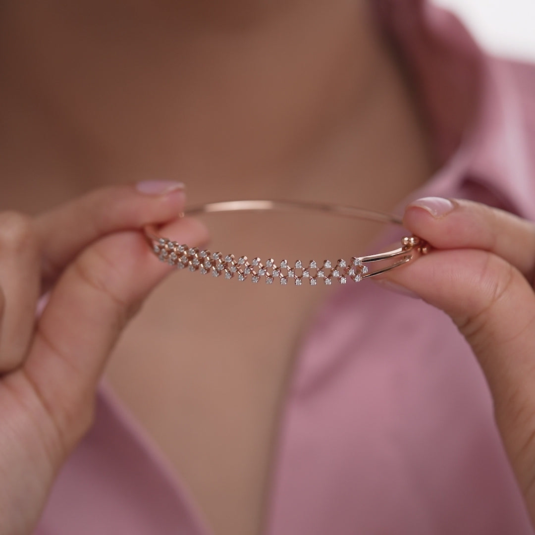 Sparkling Mesh Diamond Bracelet