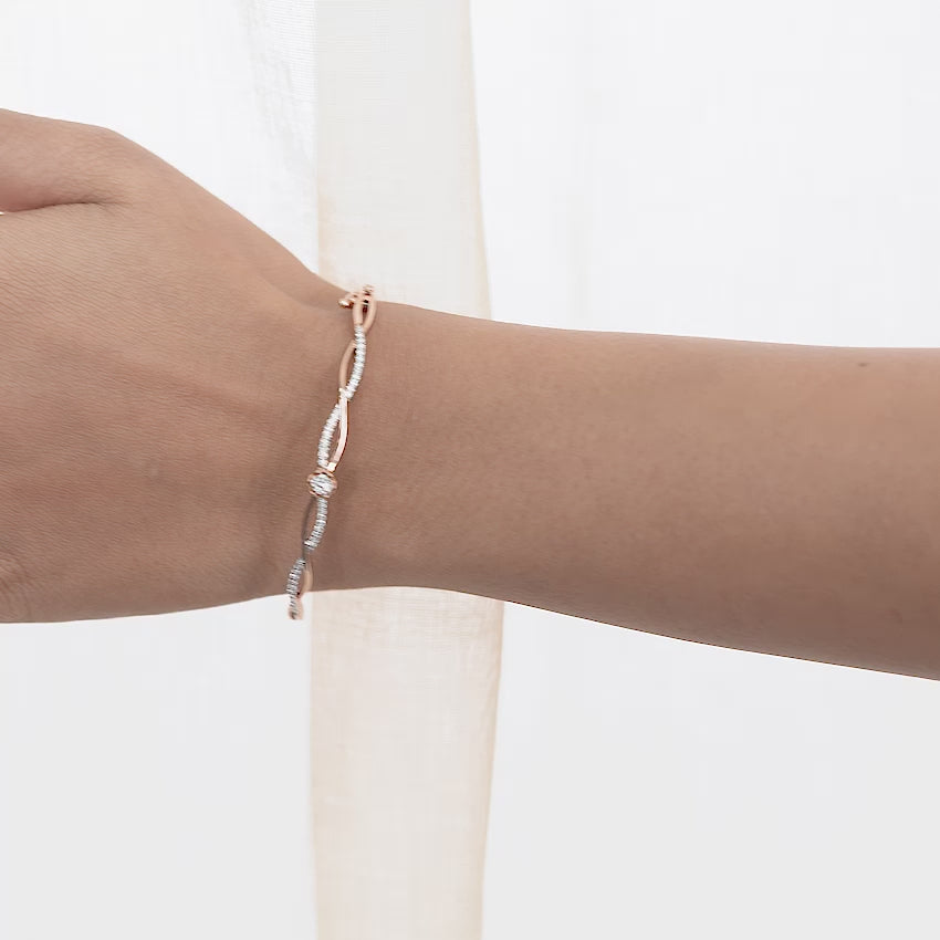 Dazzling Twist Diamond Bracelet