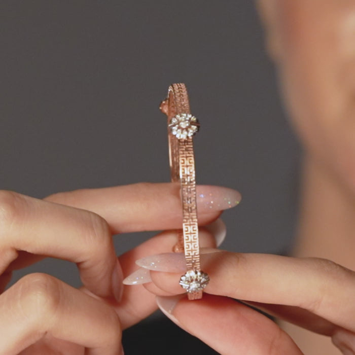 Stardust Mesh Diamond Bangle