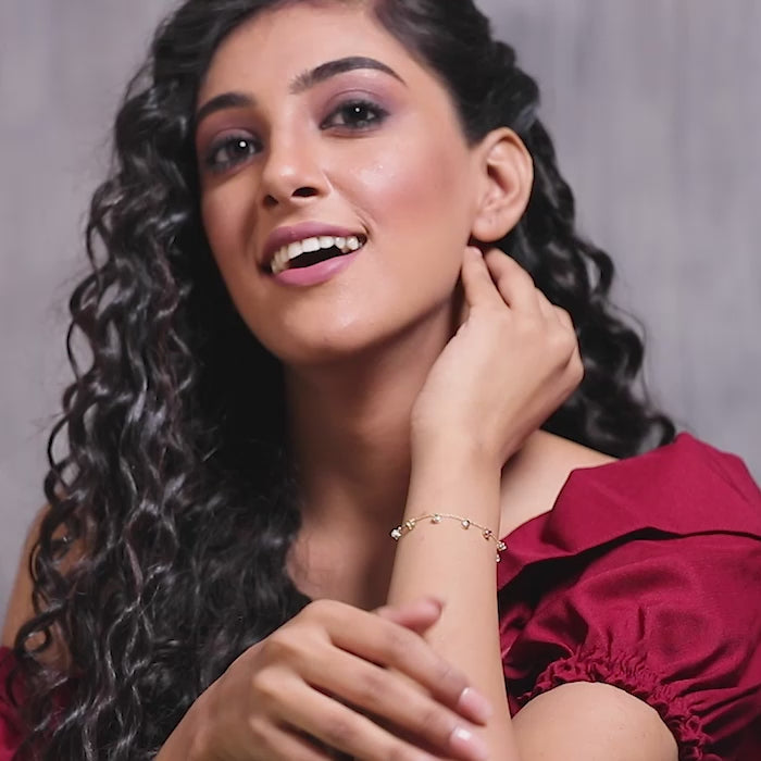 Swing Navratna Gemstone Bracelet