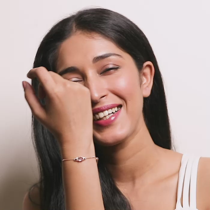 Pyramid Geo Gemstone Bracelet