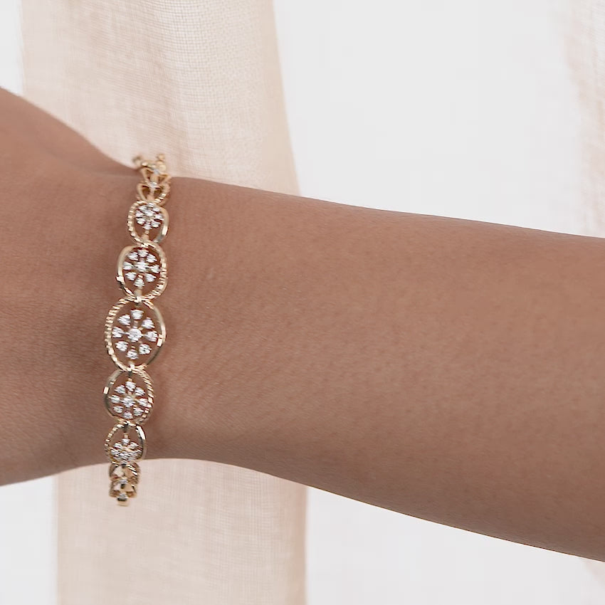 Serenity Ovate Diamond Bracelet