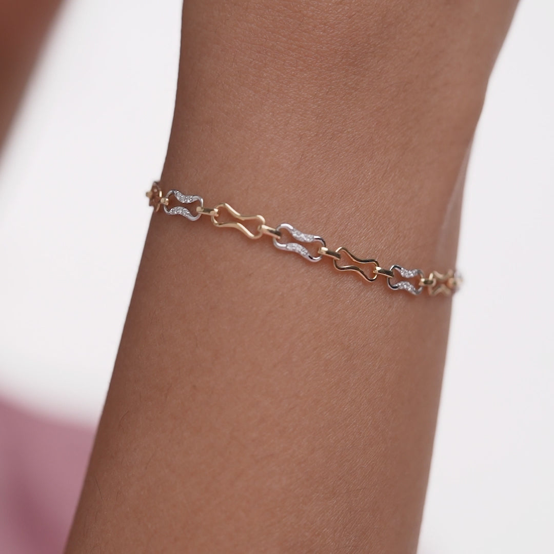 Lock and Lock Diamond Tennis Bracelet