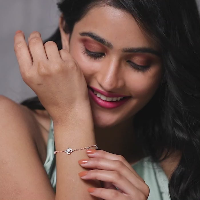 Flaviana Clover Diamond Bracelet