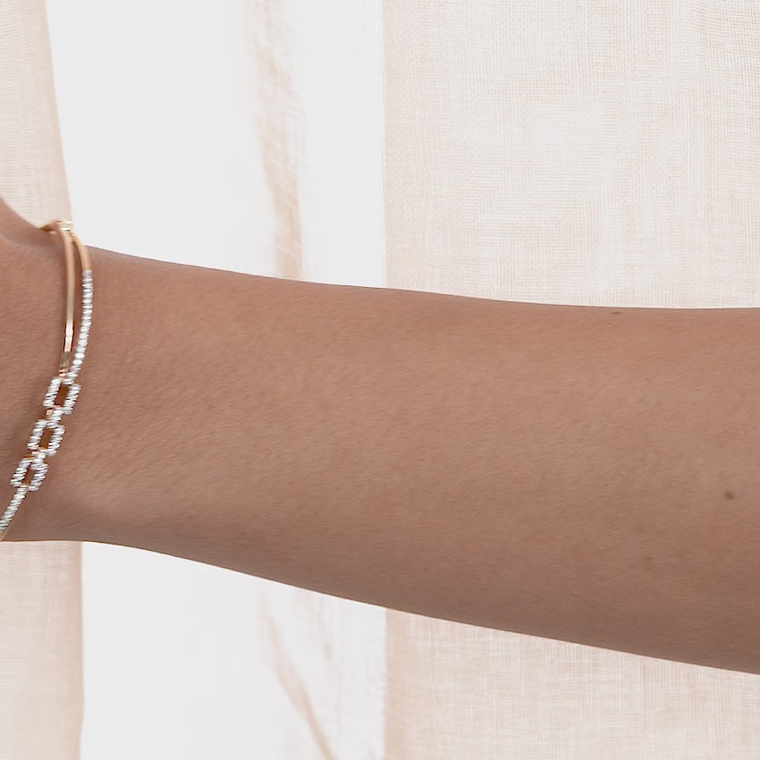 Wave Serenade Diamond Bracelet